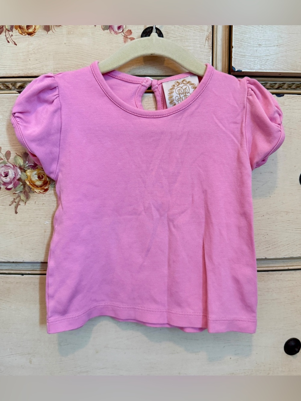 The Beaufort Bonnet Company Pink Puff Sleeve Short Sleeve Tee